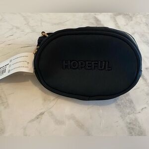 Good Mind Mood Black “HOPEFUL” Adjustable Belt Bag New With Tag